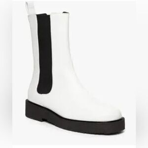 STAUD Palamino Chelsea Boot PLATFORM LEATHER WHITE 38/7.5